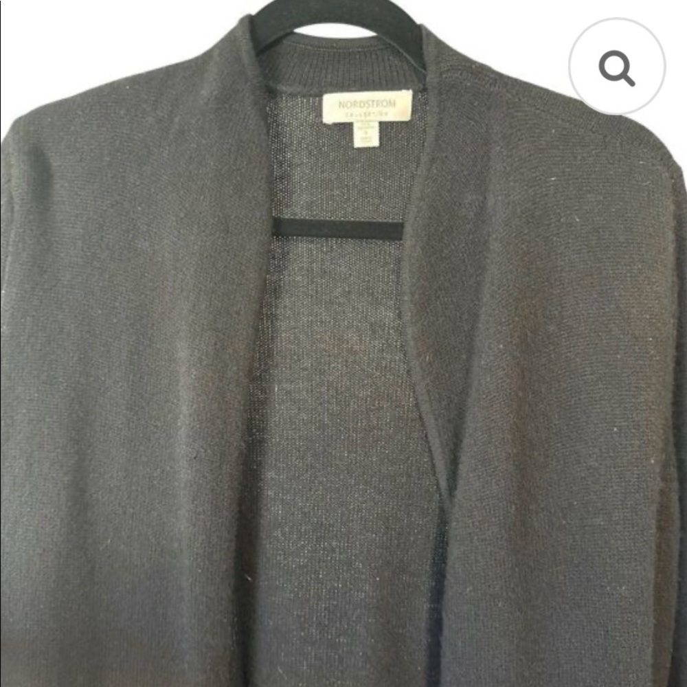 Casmere and leather cardigan - Picture 3 of 5